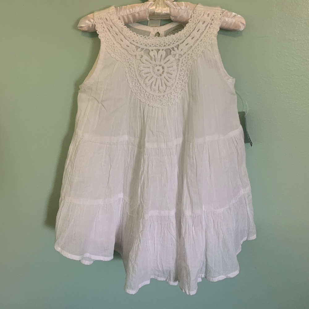 Old Navy- Embroidered White Sundress